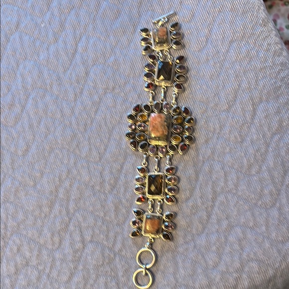 Nicky Butler gemstone toggle bracelet in .925 Sterling Silver - Picture 2 of 10